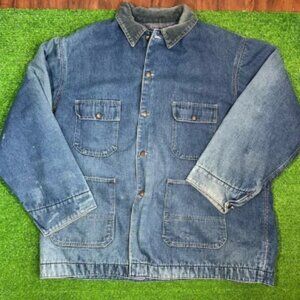 Vintage Big Mac Chore Coat 2XL - 3XL Denim Blanket Line Chore Coat 60s 70s